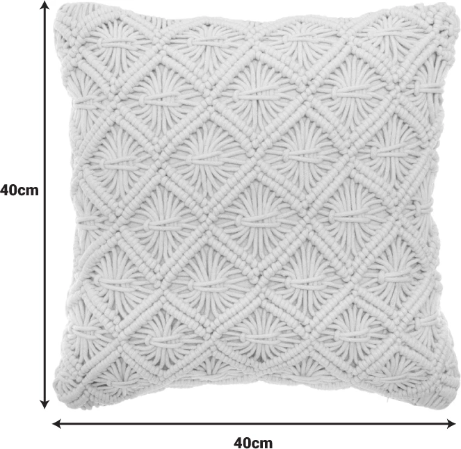 Jastëk dekorativ Kalendian ngjyrë krem 40x40cm