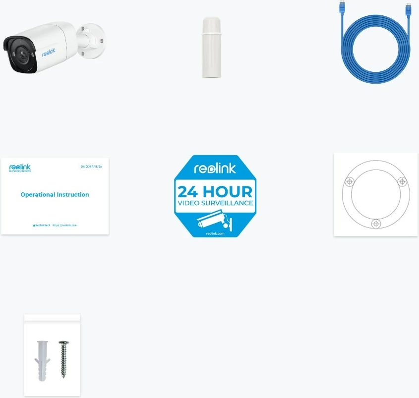 Kamerë sigurie Reolink P320, 5MP, PoE, IP, e jashtme, e bardhë