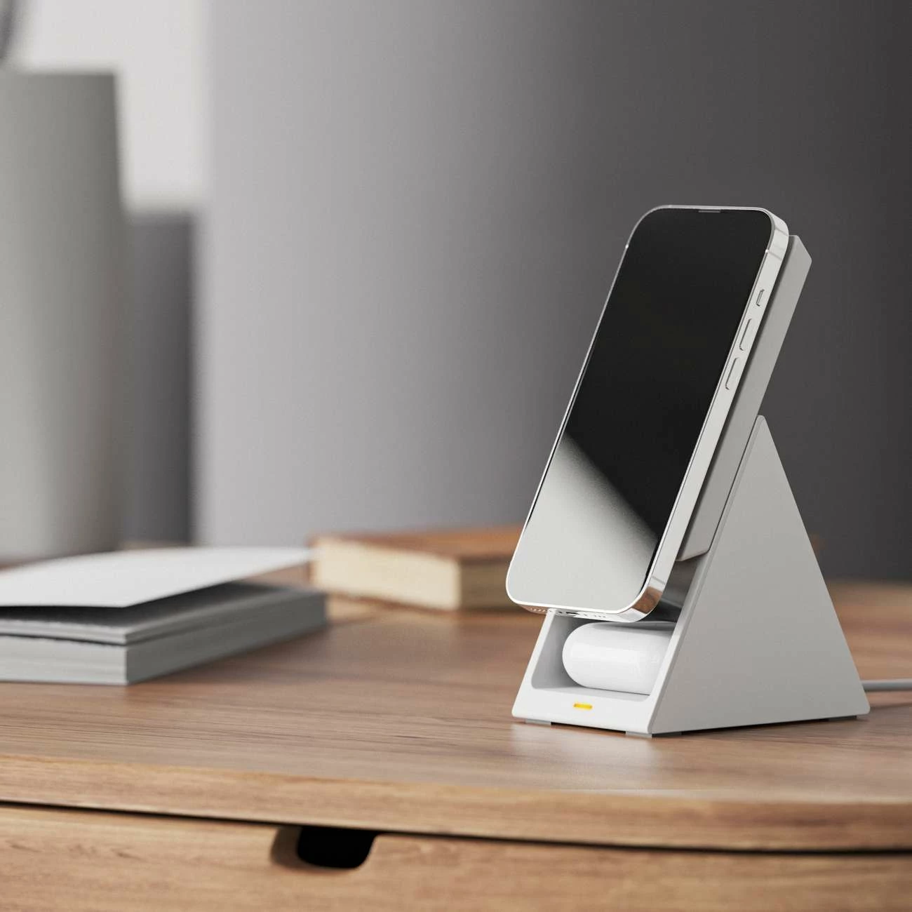 Stacion karikimi wireless 3-në-1 Choetech T600, 15W, i bardhë