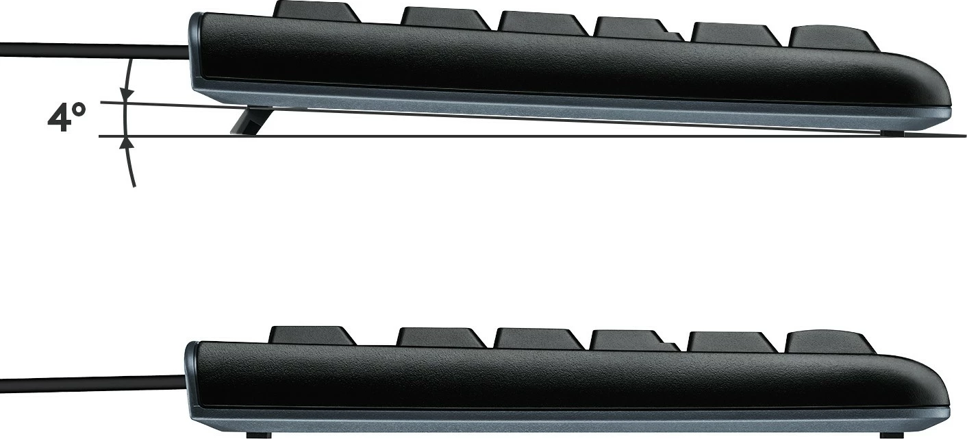 Tastierë Logitech K120, full-size, me kabllo, USB, AZERTY, e zezë
