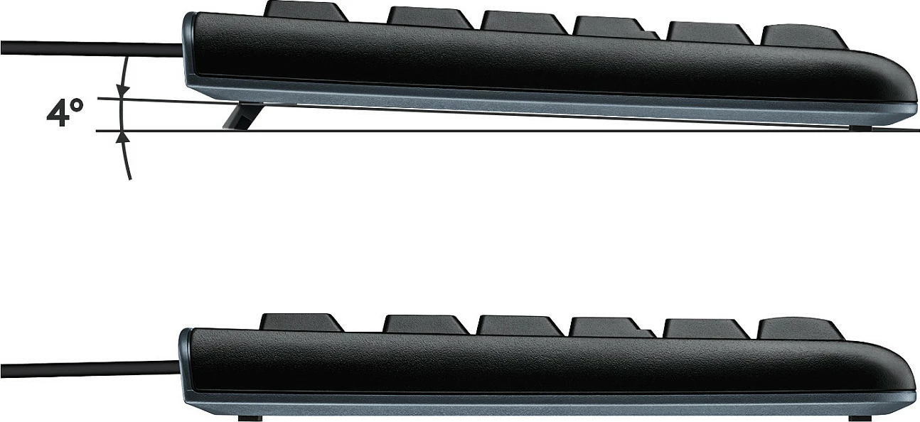 Tastierë Logitech K120, full-size, me kabllo, USB, AZERTY, e zezë