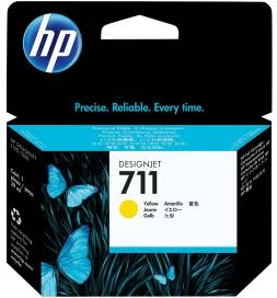 Kartush bojë, HP, 711 (CZ132A), 29 ml, original, i verdhë