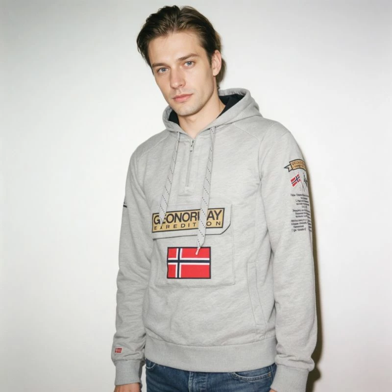 Duks për meshkuj Geographical Norway, gri [Madhësia: L]