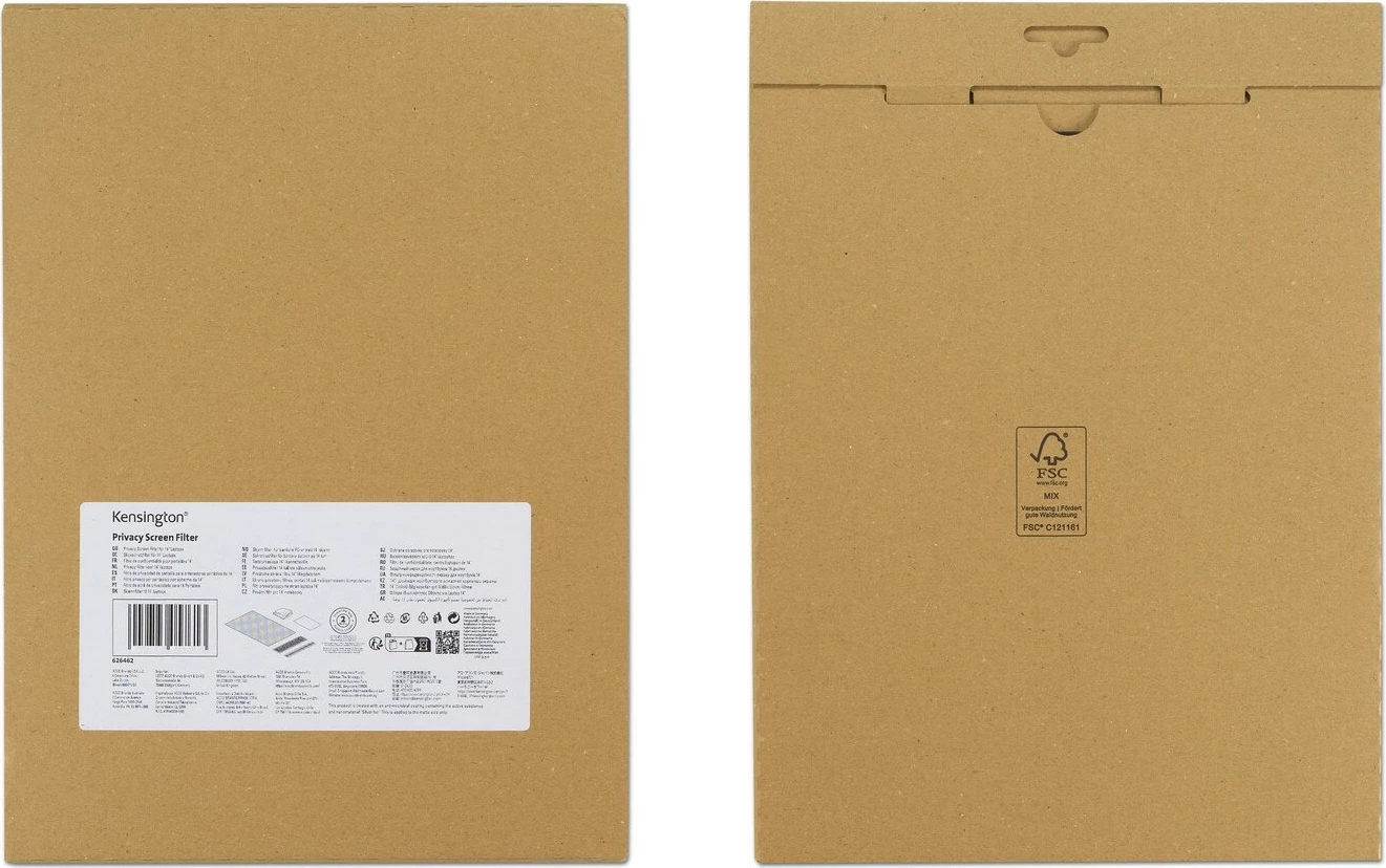 Filtër privatësie Kensington për laptop 14", 16:10, anti-glare, i zi