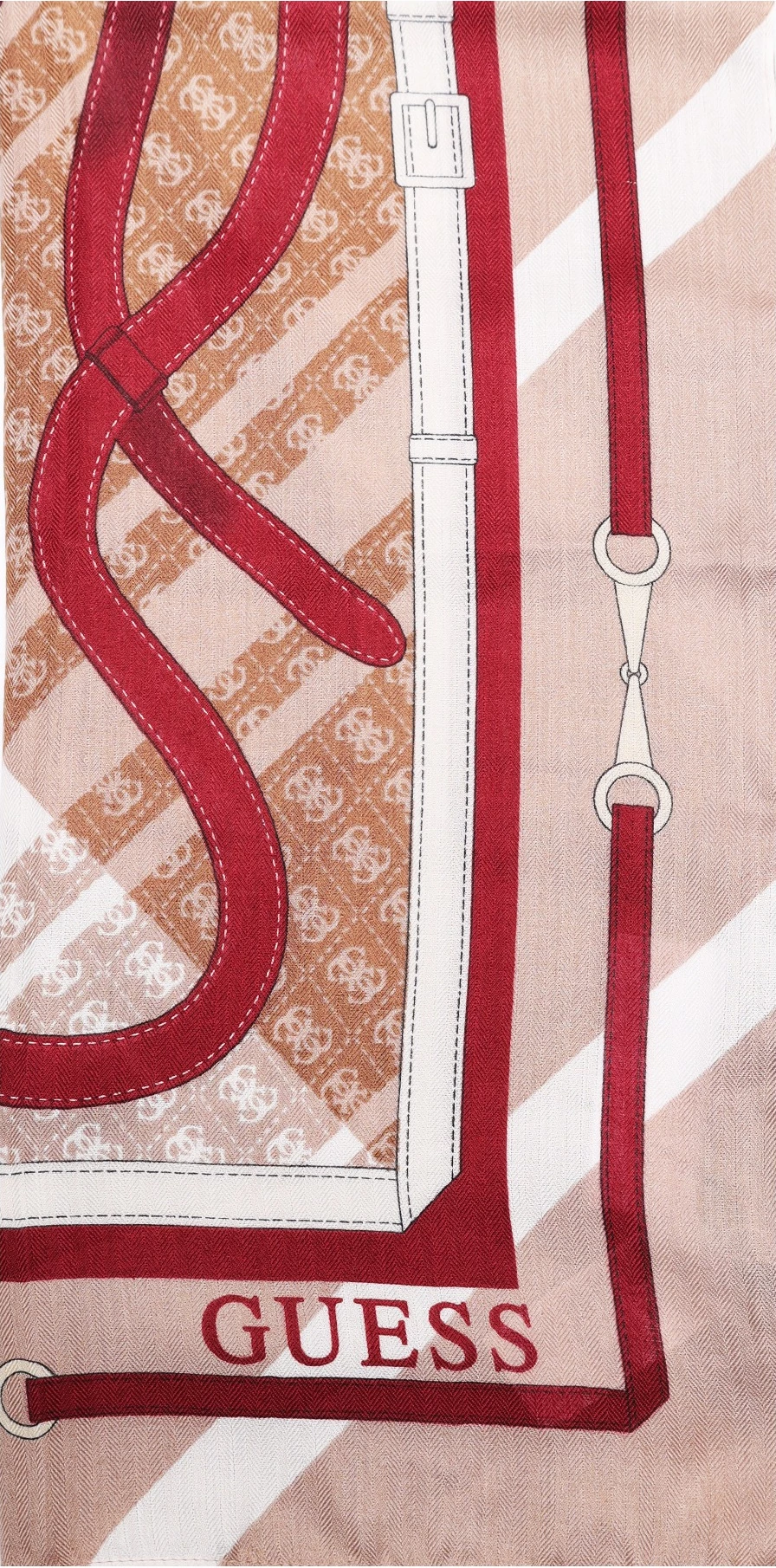 Shall për femra Guess Yvonne Logo AW5659 POL03, latte