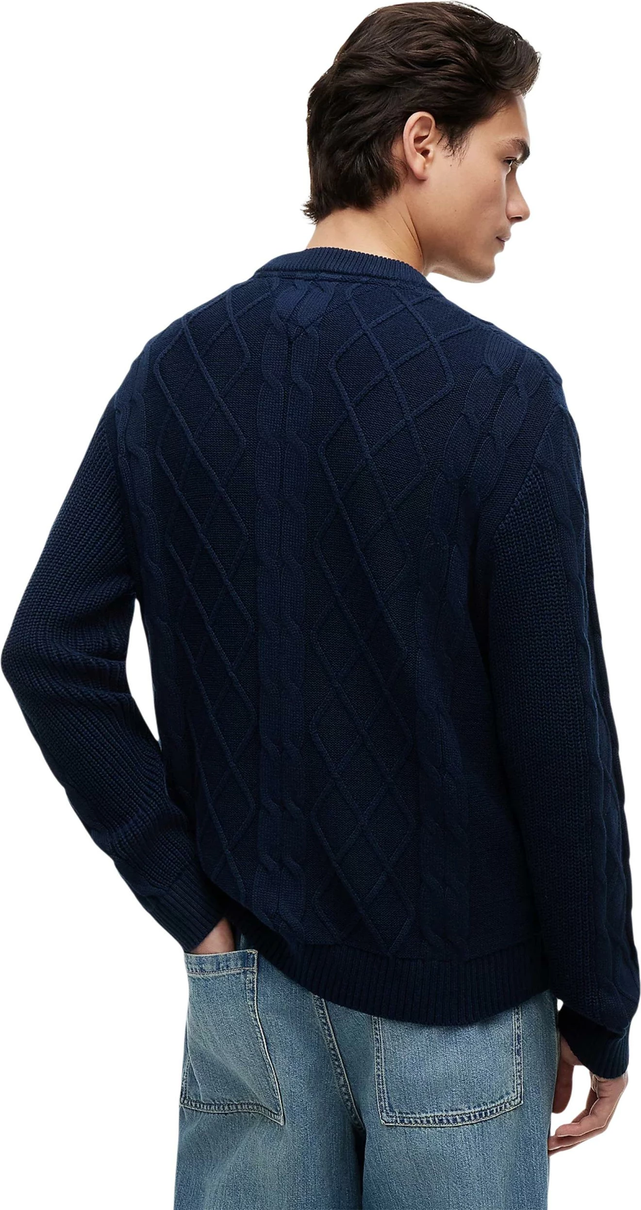 Xhemper për meshkuj Tommy Hilfiger Jeans DM0DM23405, kaltër e errët [Madhësia: M]