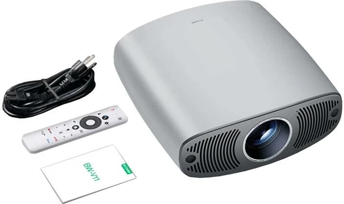 Projektor BlitzWolf BW-V11 Full HD 1080p 1100 ANSI Google TV Wi‑Fi Bluetooth 20W, Gri, set me telekomandë