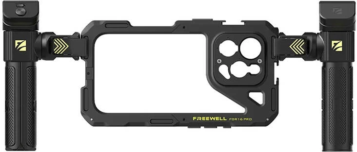 Komplet montimi Freewell Genius Rig për iPhone 16 Pro, tripod, mbajtëse, telekomandë Bluetooth, zi