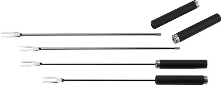 Grill raclette/fondue UNOLD Raclette Multi 4-in-1 48726, 8 persona, pllakë guri + pllakë grill, tenxhere fondue 500–700 ml, e zezë