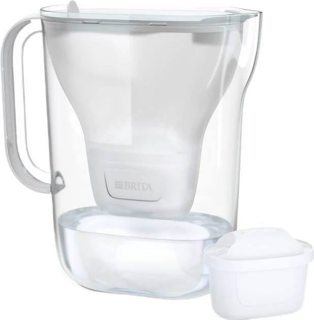 Filtruese uji BRITA Style Essential, 2.4L, me 4 filtra MAXTRA PRO, Bardhë
