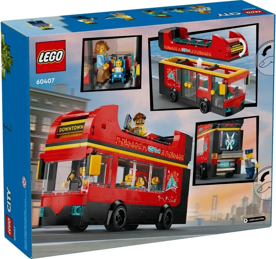 Set LEGO City 60407 Autobus i kuq dykatësh