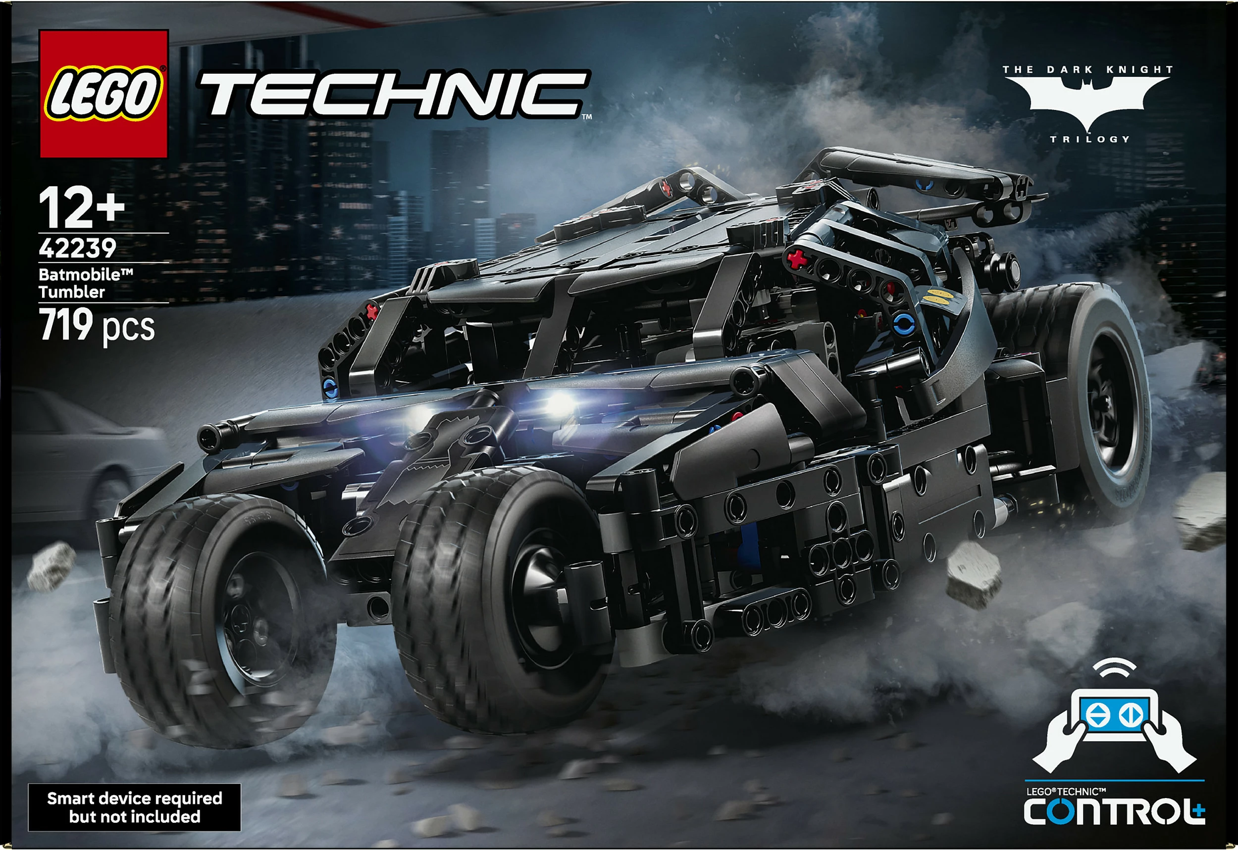 Set ndërtimi LEGO Technic 42239 Batmobile Tumbler, 719 pjesë, Control+, multicolor