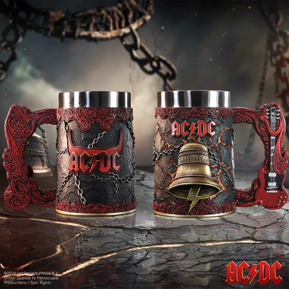 Filxhan Nemesis Now AC/DC Hells Bells 15.7 cm, e kuqe/e zezë
