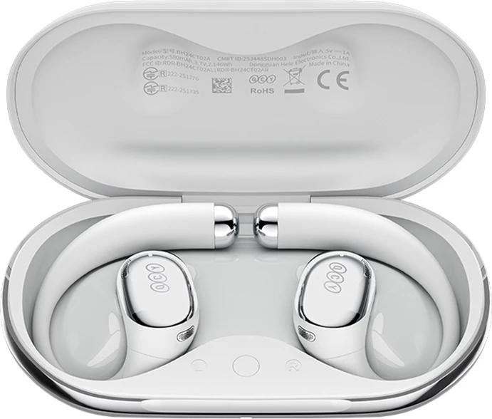 Kufje wireless QCY Crossky R70 CT02, TWS, ANC, Bluetooth 5.4, gri