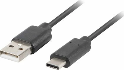 Kabllo USB Lanberg CA-USBO-10CU-0005-BK USB-A në USB-C 0.5 m, e zezë