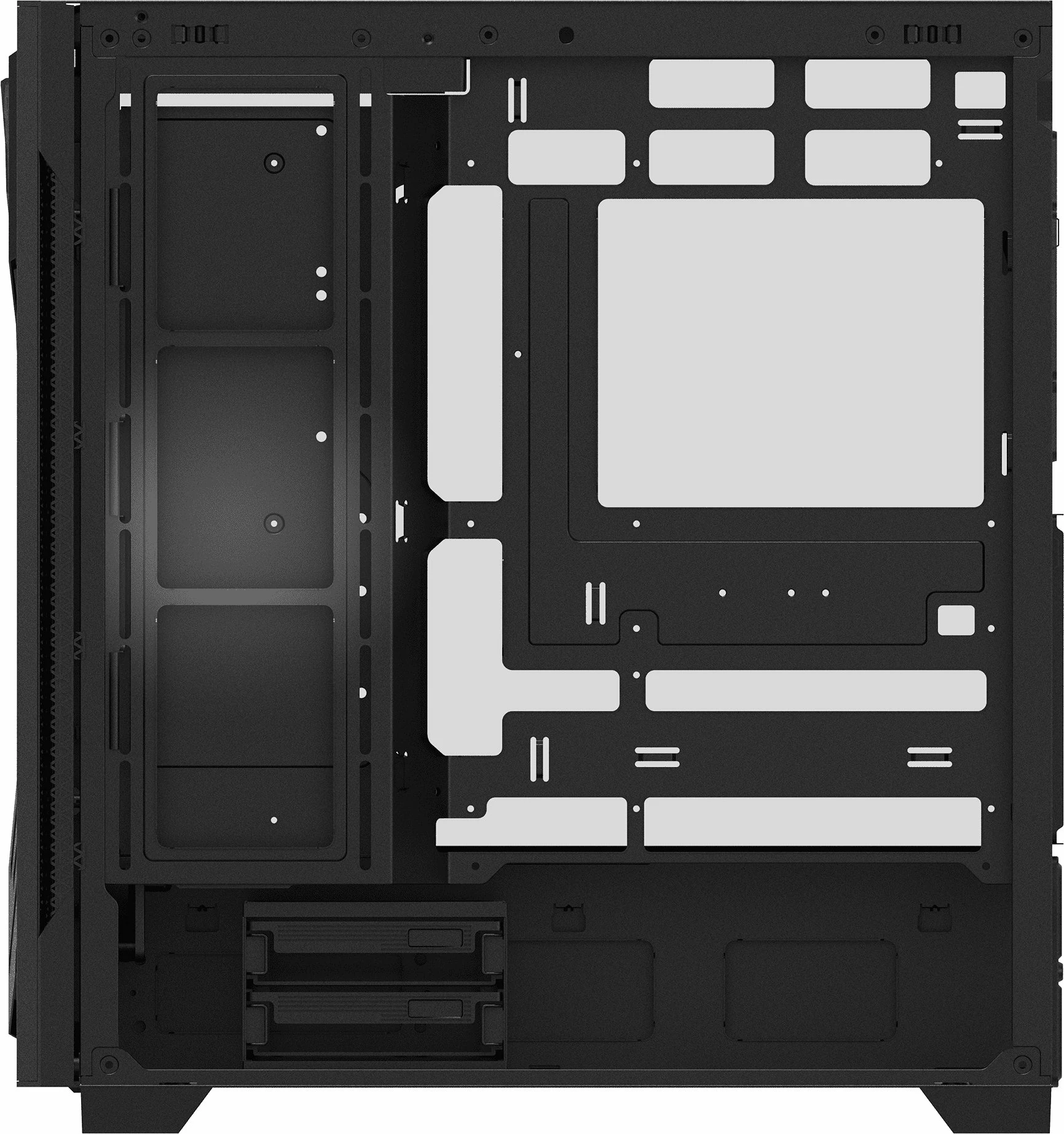 Kasë XPG Starker Air BTF ARGB (STARKERAIRBTFMTA-BKCWW) Midi Tower ATX/E-ATX, USB-C, 4x 120mm ARGB fan, e zezë