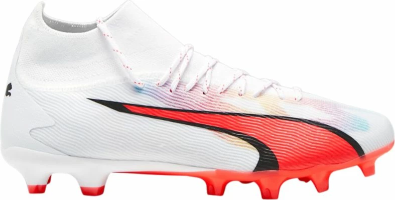 Atlete futbolli për meshkuj Puma Ultra Pro FG/AG, të bardha