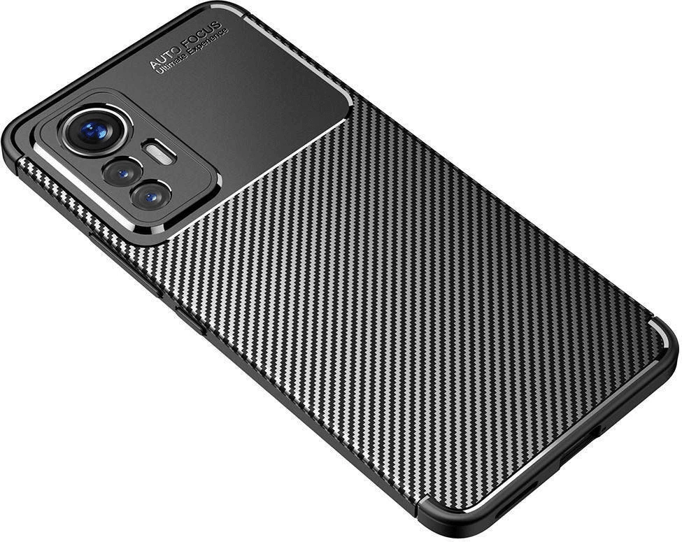 Mbështjellës silikoni HAVANA për Xiaomi Redmi 14C / Poco C75, karbon mat, i zi