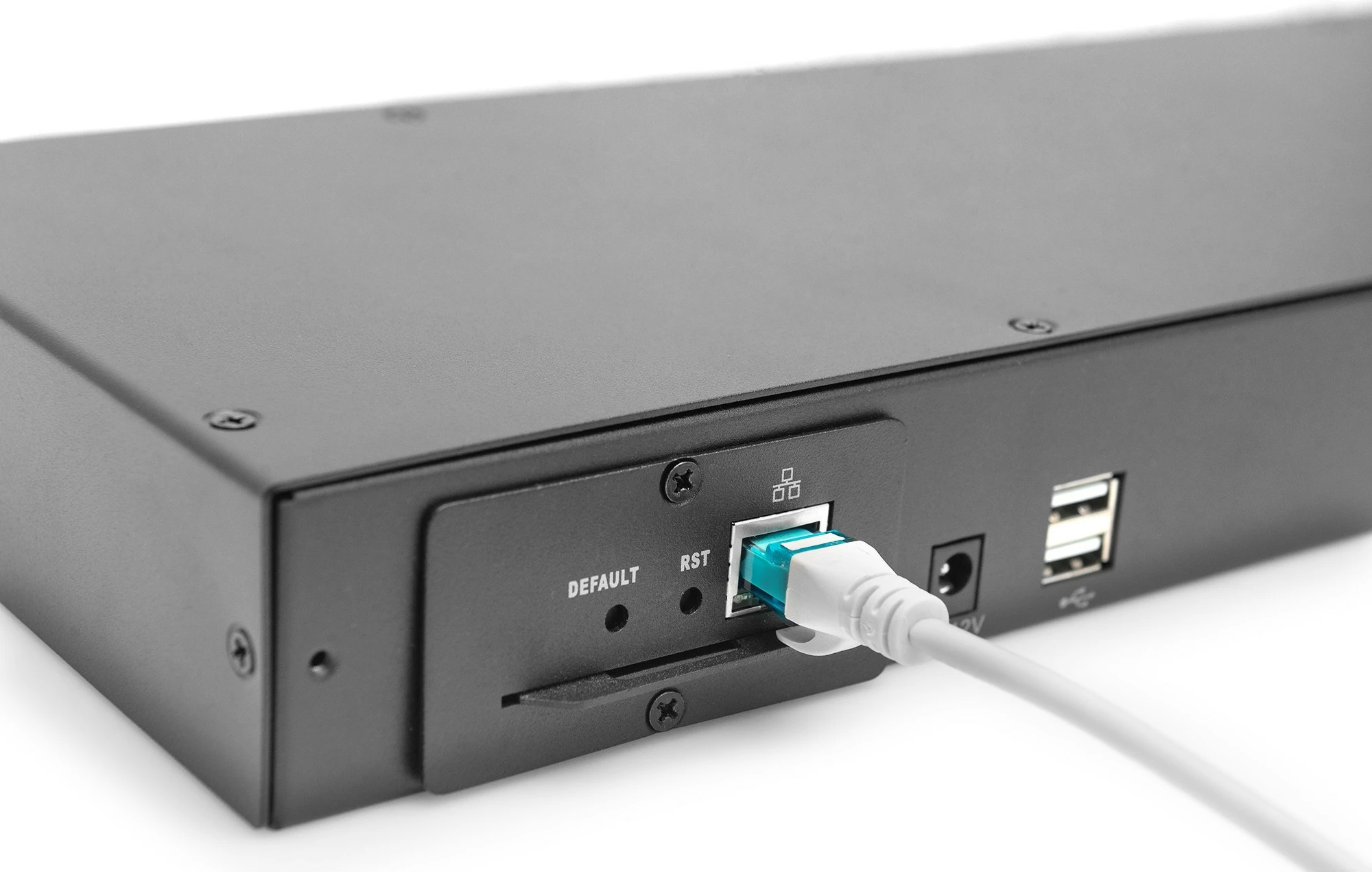 KVM Switch Digitus 16-Port, Cat.5, për konsolë modulare, zi