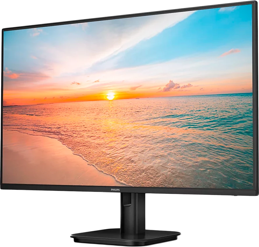 Monitor Philips 27E1N1200A 27\", FHD 1920x1080, IPS, 120Hz, 4ms, Adaptive Sync, D-SUB/HDMI/DP, altoparlantë, tilt, i zi