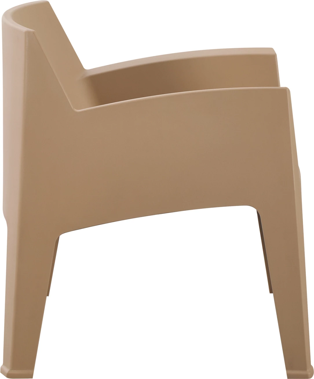 Karrige lounge polipropileni SLEEK, ngjyrë kapuçino, FH6365.03, 62.5x48.5x73cm