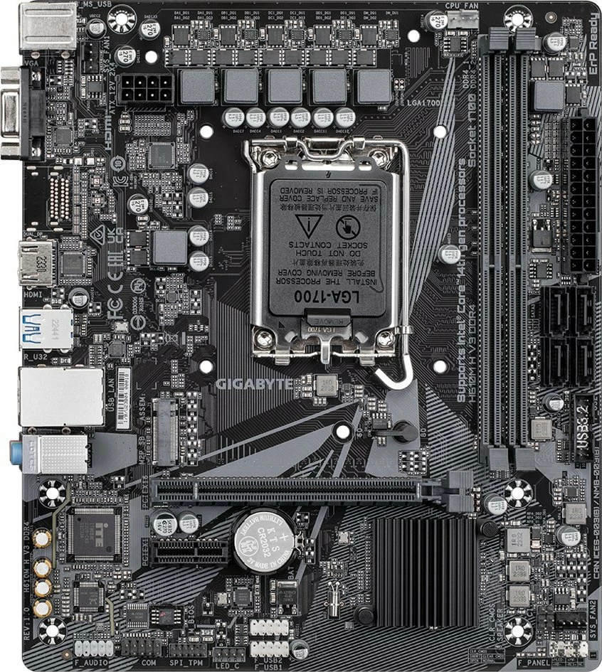 Pllakë amë Gigabyte H610M H V3 DDR4, 64GB, M.2 NVMe, mATX