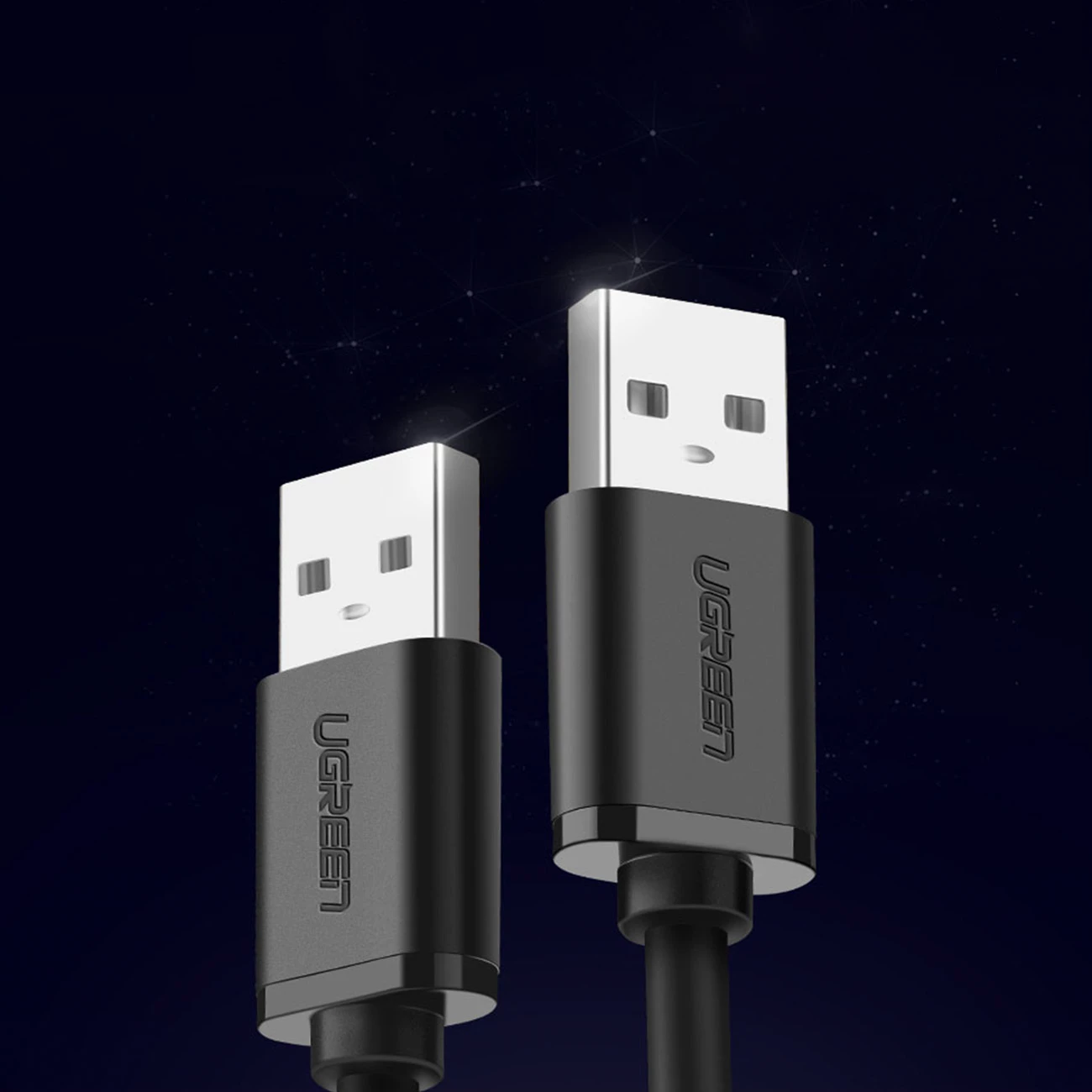 Kabllo USB Ugreen US102, 1.5m, USB 2.0, 480Mb/s, e zezë