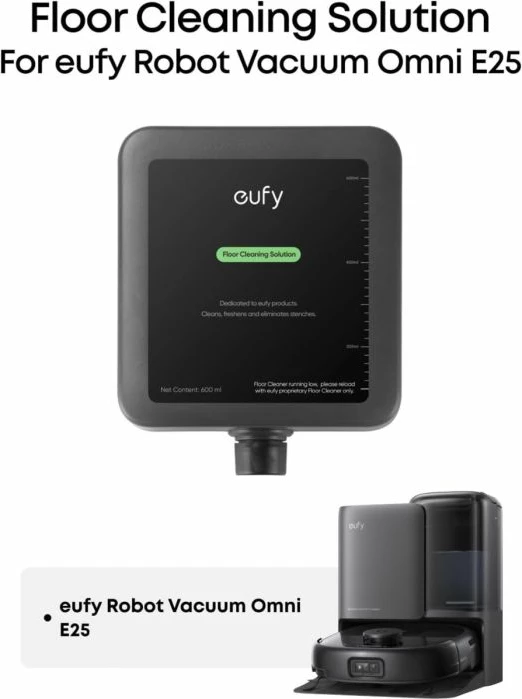 Solucion për pastrim dyshemeje eufy T291HA11 për Robot Vacuum Omni E25, 600 ml