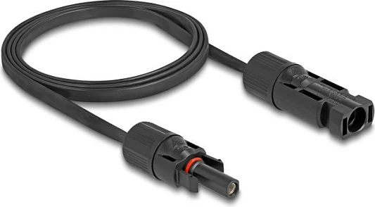 Kabllo solare DeLOCK DL4, 1 m, AWG12 (3.3 mm²), male-female, IP67, e zezë