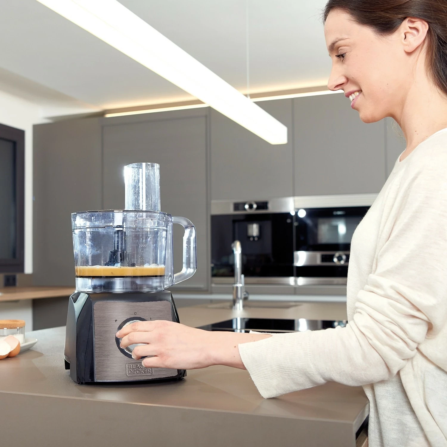 Procesor ushqimi Black&Decker BXFPA1200E, 1200W, 1.5L, gri