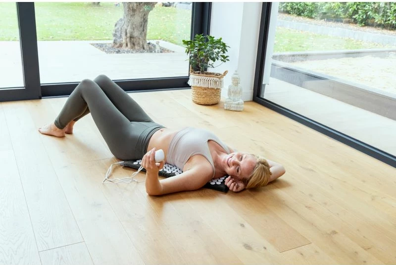 Tapet akupresure me ngrohje Medisana, e zezë