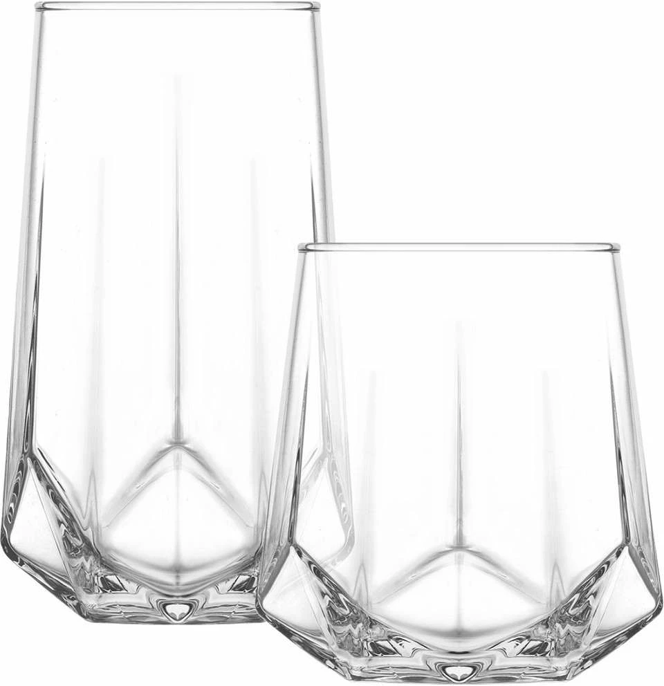 Set gotash prej qelqi (12 copë), Hermia Concept, LV-VLR374-354F