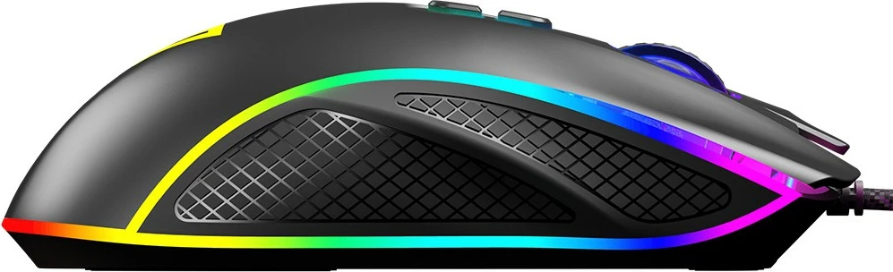 Maus MODECOM Volcano Veles M-MC-VELES-100, optik gaming, wired USB, 12800 DPI, 8 butona, RGB, i zi