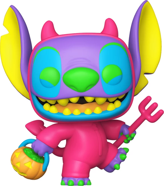 Figurinë koleksionuese Funko Pop! Disney Lilo & Stitch Stitch as Devil me mundësi Chase