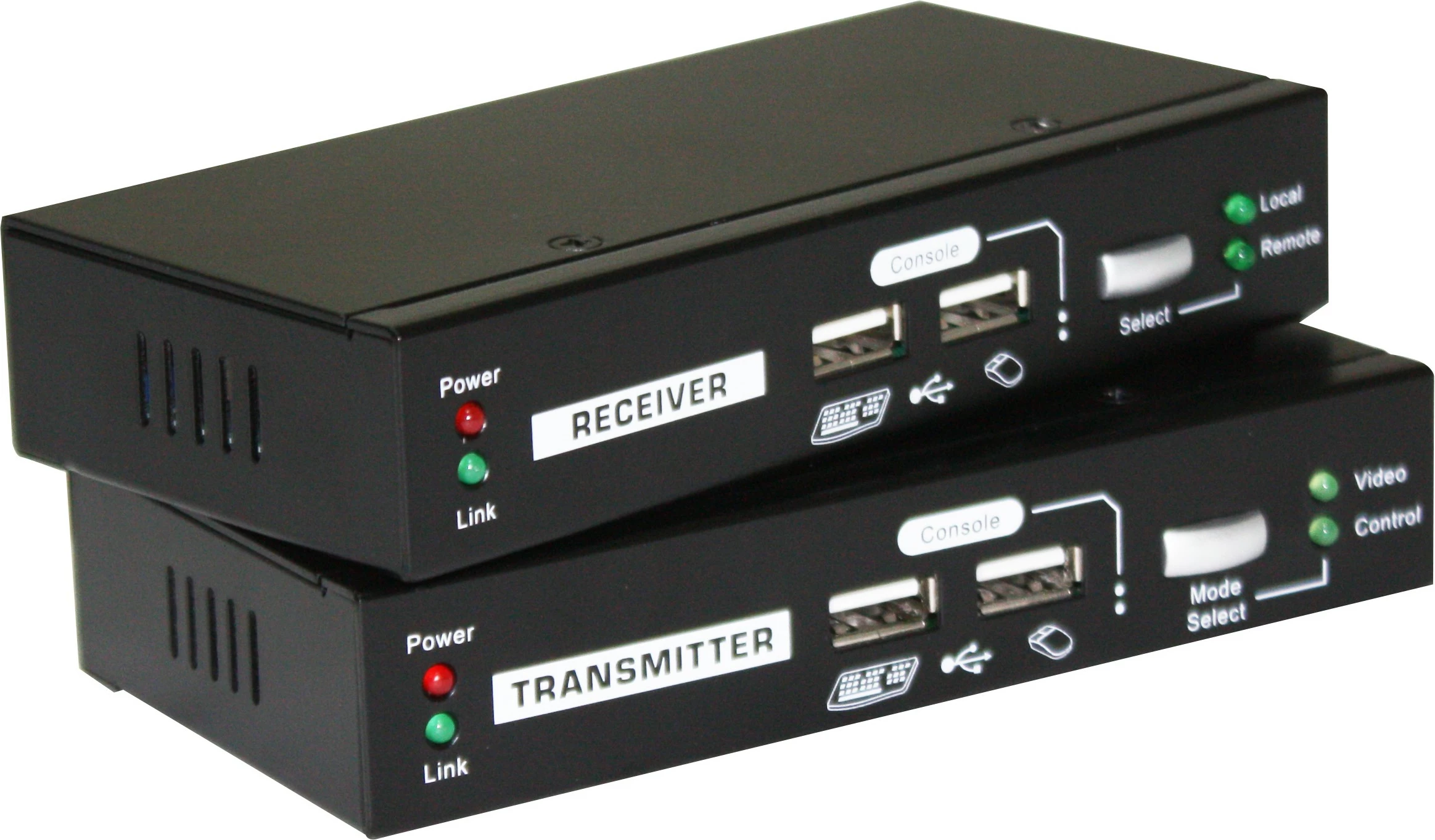KVM Extender LevelOne KVM-9036, Transmetues dhe pranues, i lidhur me kabllo, 100 m, i zi