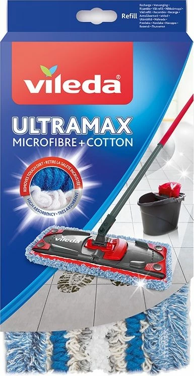 Insert për mop Vileda Ultramax Micro Cotton 141626, blu