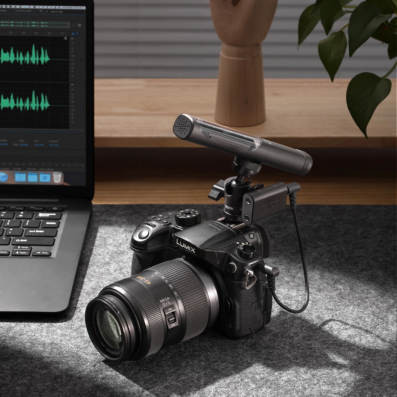 Mikrofon pa kabllo BOYA Magic-02 2.4GHz USB-C, set 2x transmitter + receivera + kuti karikimi, i zi