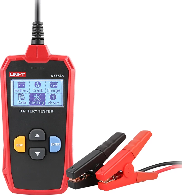 Testues baterie auto UNI-T UT673A 12V/24V 3-250Ah