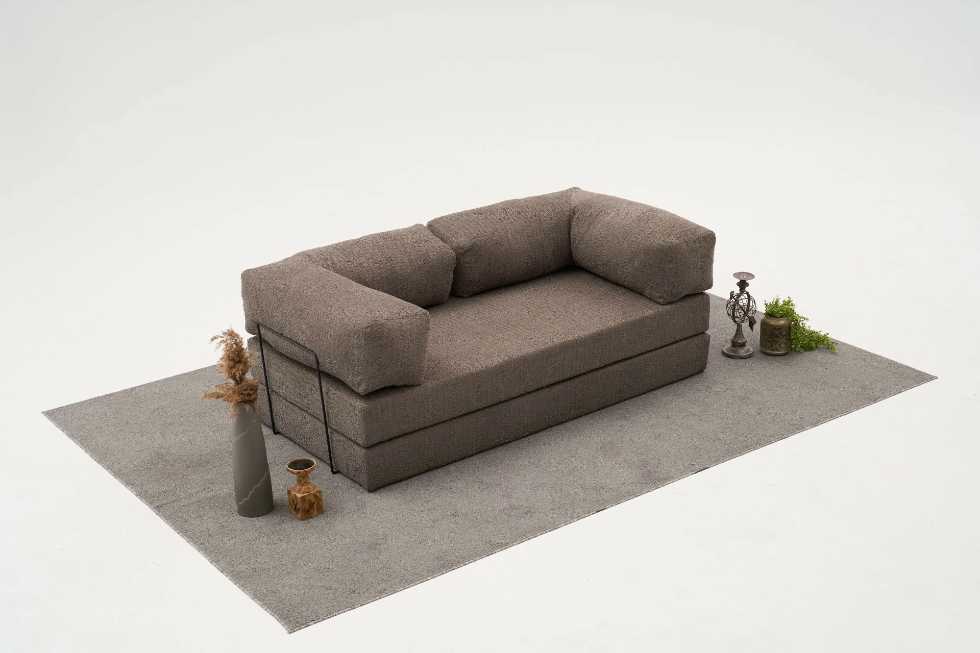 Divan treshe Atelier del Sofa, Comfort, ngjyrë gri