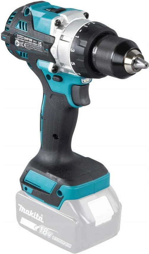 Trapan udarës pa kabllo Makita DHP492Z 18V, motor brushless, mandrinë 13 mm, vetëm trup (pa bateri/karikues), blu/zi