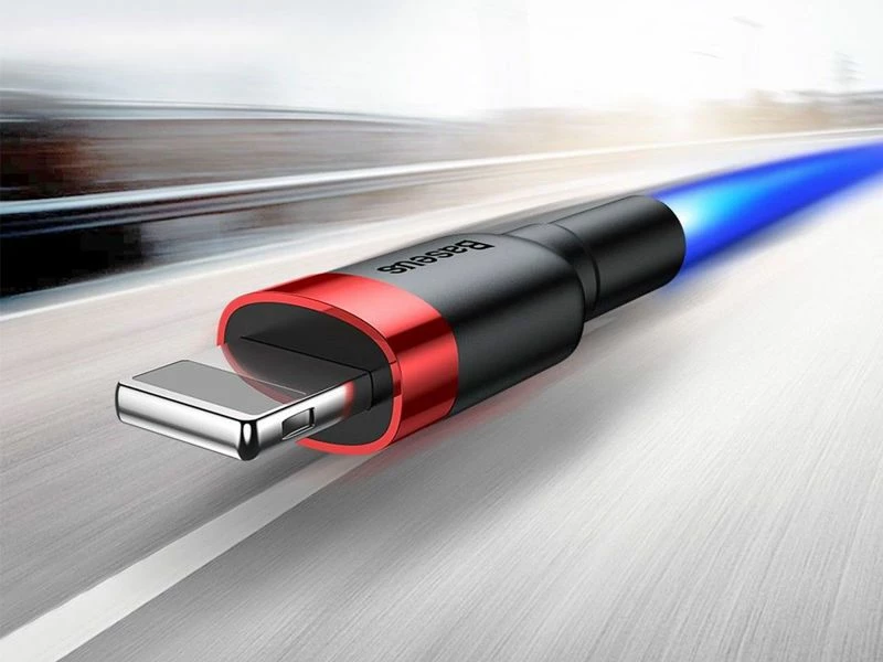 Kabllo USB-A në Lightning Baseus 31564-uniw 2 m 1.5A e thurur najloni, e kuqe