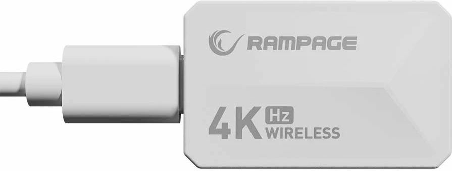 Maus gaming Rampage Zenith Pro (ZENITHPRO-WHITE) 26000 DPI PAW3395 4KHz BT 5.2/2.4G/USB-C, i bardhë, me receiver 4KHz