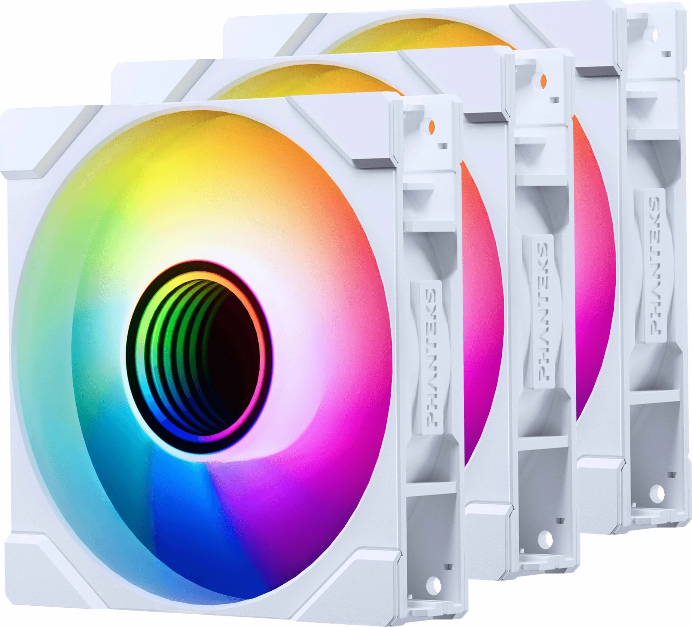 Ventilator PC Phanteks M25G2-120 D-RGB Reverse Blade, 120mm, 3-pack, i bardhë