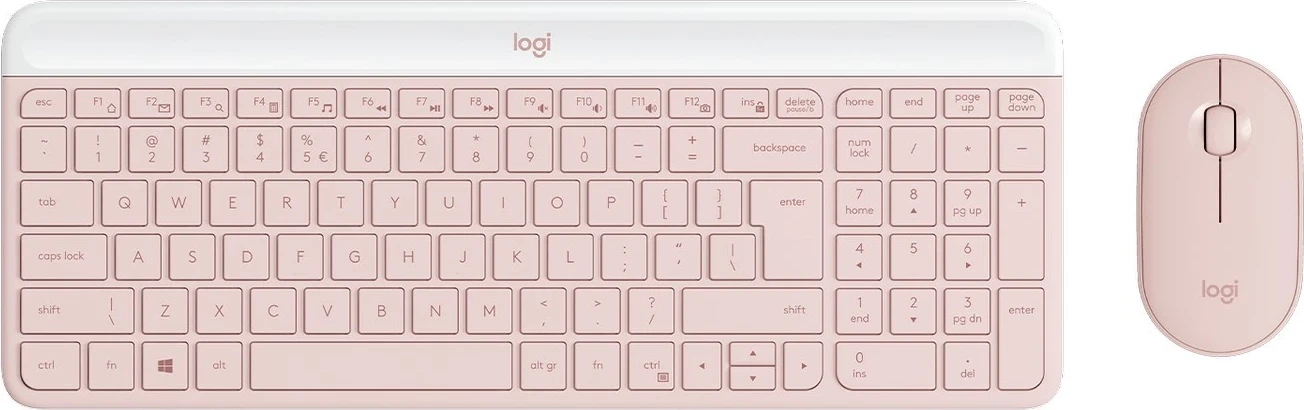 Set tastierë & maus Logitech MK470, Wi-Fi, rozë