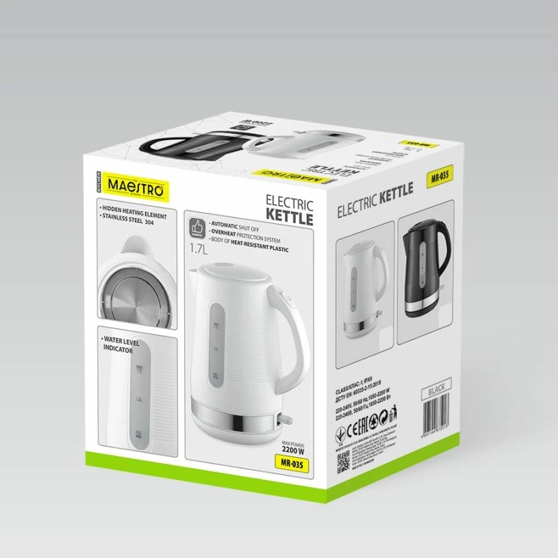 Çajnik elektrik MAESTRO MR-035, i zi, 1.7L