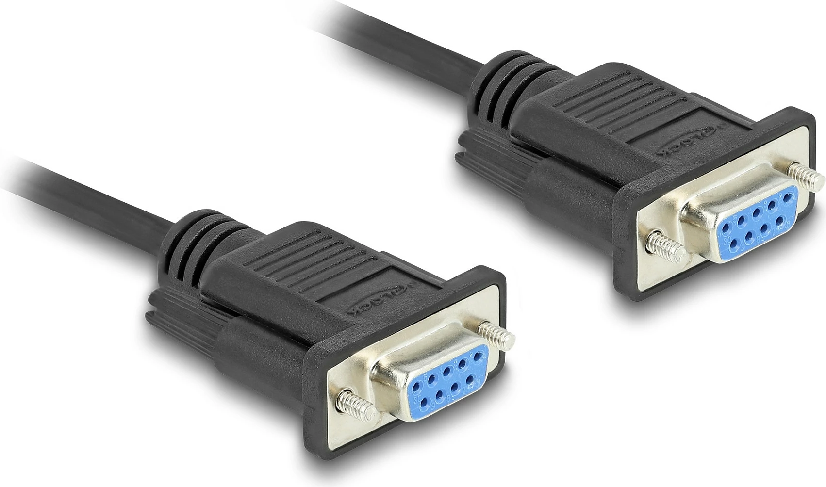 Kabllo seriale RS-232 DeLOCK DB9 femër-femër, 2 m, e zezë