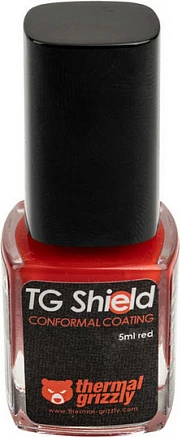 Llak mbrojtës Thermal Grizzly TG Shield, 5 ml, kuqe/transparent