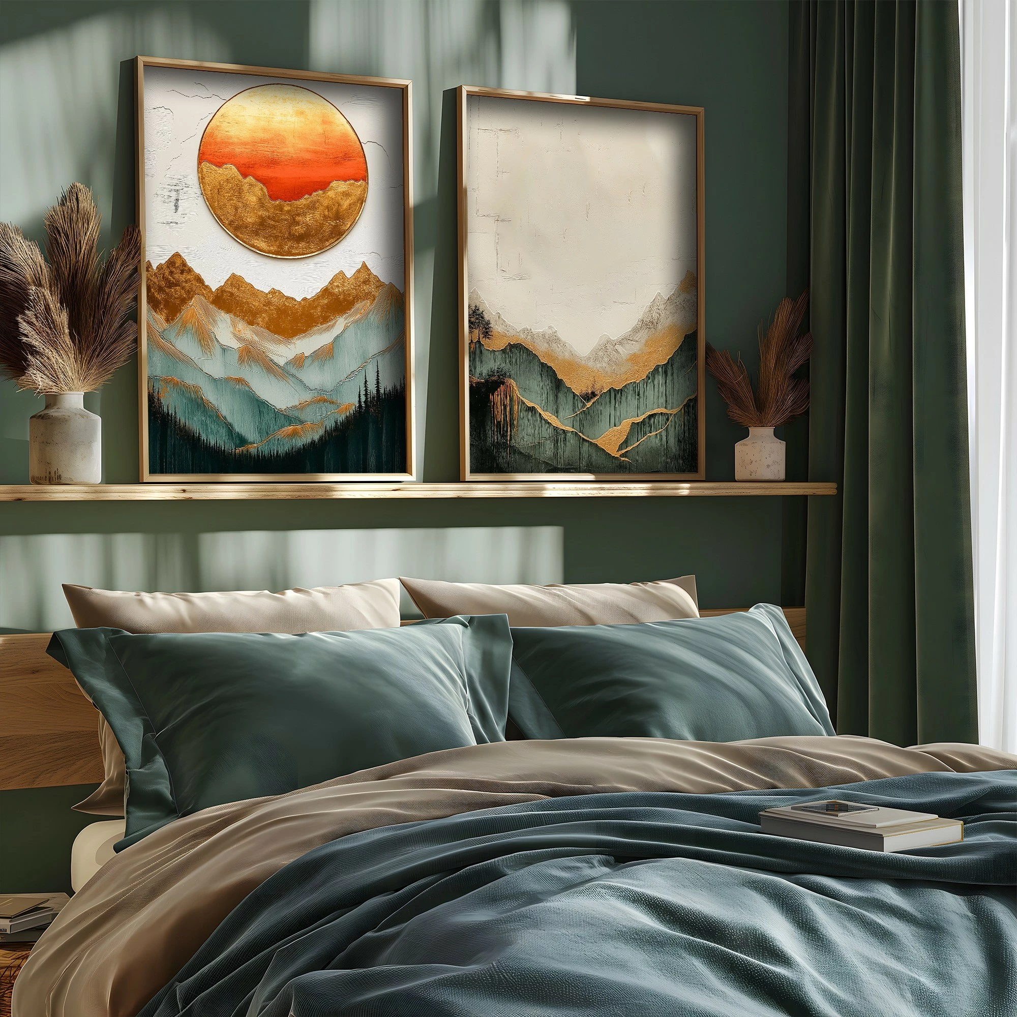 Pikturë dekorative me kornizë MDF (2 copë), Wallity, TUN139