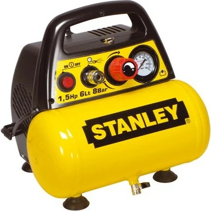 Kompresor ajri Stanley C6BB34STN039 6L 8bar 1.5HP, pa vaj, i verdhë