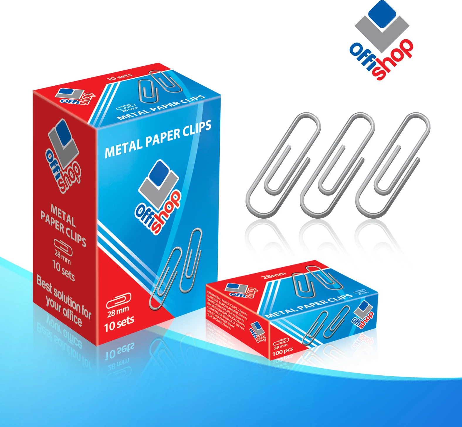 OSH PAPER CLIPS 28mm